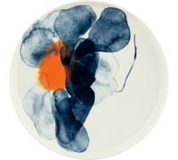 Marimekko - Valssi Plate 25 cm, White / Blue / Orange - White