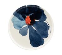Marimekko Valssi plate White-blue-orange