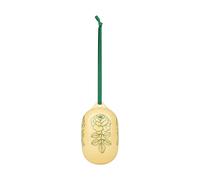 Marimekko Vihkiruusu decorative pendant Yellow, 6x9 cm