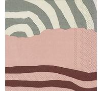 Marimekko Vuosirenkaat, Green Colours and Patterns - IHR Lunch Paper Napkins 20 in Pack 3 ply 33 cm Square