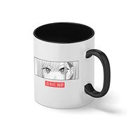 Marin Kitagawa Eyes Sono Bisque Doll wa Koi wo Suru My Dressup Darling White Coffee Mug with Black Rim & Handle