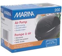 Marina 200 Double Outlet Air Pump for Aquariums upto 225 Litre, White