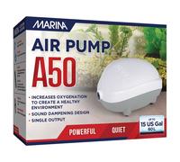 MARINA Air Pump Powerful Quiet Flow Oxygen Bubbles Air Stone Fish Tank Aquarium