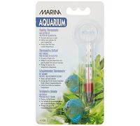 Marina Aquarium Floating Glass Thermometer with Sucker, Transparent
