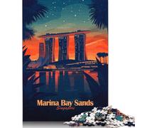 Marina Bay Sands Singapore Jigsaw Puzzles For Adults 1000 Piece Jigsaws Puzzles 1000 Piece Puzzles For Adults Kids Puzzle Games Toys Gift 38x26cm/1000pcs