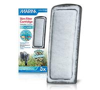 Marina Bio-Carb Slim Filter Cartridge, 3 x 3 pack, carbon with ceramitek pad for S10, S15, and S20 tropical fish tank filters