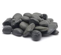 Marina Decorative Aquarium Gravel Natural Beach Pebble, 12 - 18 mm, 2 Kg, Black