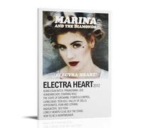 Marina Diamandis Electra HeartPoster Canvas Art Oil Painting Wall Painter Home Decorative Music Album Celebrity Decorative Painting Classical Decorative Wall ArtFrame-style-2012x18inch(30x45cm)