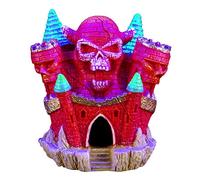 Marina iGlo Skull Castle 4" Aquarium Decoration Fish Hide - Glows Under Blue LED