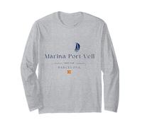 Marina Port Vell Barcelona Yacht Club Marina Spain Sailing Long Sleeve T-Shirt