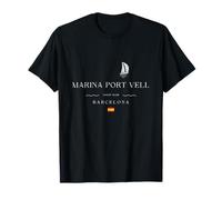 Marina Port Vell Barcelona Yacht Club Marina Spain Sailing T-Shirt