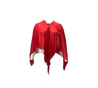 Marina Rinaldi Women's Red Sardegna Open Front Jacket One Size NWT