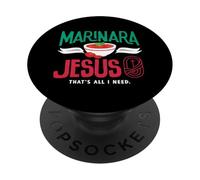 Marinara Italian Food Jesus Thats All I Need PopSockets Adhesive PopGrip