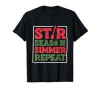 Marinara Italian Food Stir Season Simmer Repeat T-Shirt