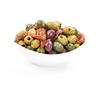 Marinated Pitted Olives - Bella Napoli - Net 1KG [500 Gr Ndw] , Net 1.5KG [800 Gr Ndw] (1Kg)