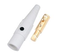 Marinco CLS20MB-B CLS Cam Type, Series 16 Inline, Single Pin Connector, 400 Amp, 600 Volt, 2-2/0 AWG, Male - White (B)