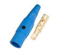 Marinco CLS20MB-D CLS Cam Type, Series 16 Inline, Single Pin Connector, 400 Amp, 600 Volt, 2-2/0 AWG, Male - Blue (D)