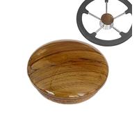 Marine 2-1/2 inch Teak Wood Steering Wheel Center Cap for Boat Destroyer Steel Wheels Boat Accessories