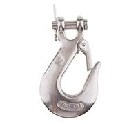 Marine 316 Stainless Steel Trailer Safety Chain Latch Clevis Hook 0.25