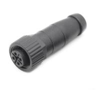 Marine 5 Pin Terminal Resistor Connector Male Female M125P for NMEA 2000 BackboneDrop Threaded Lock Waterproof Connector for Garmin Simrad Marine Equipment (M12-5P female)