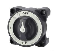 Marine 500A Battery Switch 4 Position Selector 3002 HD Series Multi Circuit Control Ignition Protection Flame-Retardant Grey For Boat RV Car Truck ATV