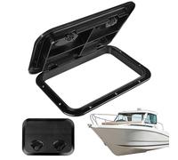 Marine Access Hatch - Boat Hatch Cover | Lid Hatch Short Rectangular Deck | UV Waterproof ABS Inspection Hatch | Non-slip Surfce with 180° Opening for The Ka