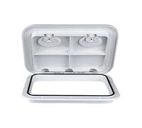 Marine Access Hatch - Boat Hatch Cover | Lid Hatch Short Rectangular Deck | UV Waterproof ABS Inspection Hatch | Non-slip Surfce with 180° Opening for The Ka