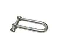 Marine Accessories, Stainless Steel Extended D-Type Shackle Load-Bearing Insurance Hook Hook Buckle Anti-Off 14 * 140mm Outdoor Mountaineering and Rock Climbing