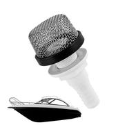 Marine Aerator Inlet Filter - 2.25" Stainless Steel Mesh Strainer | Oxygen Enrichment System Attachment, Durable Air Pump Protector with Fine Filtration for Aquarium Living Fish Storage