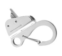 Marine Anchoring Hook -Stainless Steel Build, Quick Release Fastener Marine, Heavy Duty Tie Down Strap For Boats, Resistant | Hardware For Fishing Kayak Equipment On Open Water Trailer