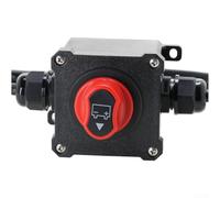 Marine and Automotive 12V 24V Battery Disconnect Switch with Box Supports Up to 100 Amps for RV Boat Car Truck Applications (A)