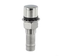 Marine and Automotive Stainless Steel Through Hull Fuel Tank Vent Featuring Flush Mount Design, Supports Efficient Tank Ventilation and Safety, Includes Installation Components