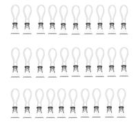 Marine Aurora 30PCS Heavy Duty Metal Tea Towel Clips, Stainless Steel Kitchen Clamps for Hanging Towels, Clothes & Socks - Non-Slip Rust-Resistant Bathroom/Beach/Home Storage Hooks (White)