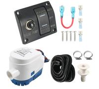 Marine Automatic Bilge Pumps 1100GPH 750GPH Two Rate Water Drainage Systems for Vessels and Kayaks Automatic Bilge Pumps for Boats