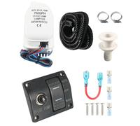 Marine Automatic Bilge Pumps 1100GPH 750GPH Two Rate Water Drainage Systems for Vessels and Kayaks Boat Bilge