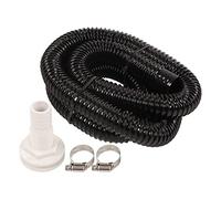 Marine Bilge Pump Plumbing Kit, 1-1/8in Diameter Thru Hull Fitting, 6.6ft PVC Hose, 2pcs Clamps for Boat