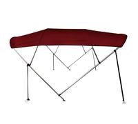 Marine Bimini Top, Protect Against The Sun And Rain, 4 Bow Boat Canopy, Universal Fit For Most Boats(Red,200-213cm/79-84in)