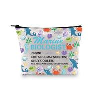 Marine Biologist Makeup Bag Future Marine Biologist Gift Marine Biology Graduation Gift Ocean Life Scientist Cosmetic Bag (Marine Biologist Noun 3uk)