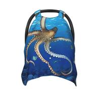 Marine Biology Baby Car Seat Canopy Cover, Multi Use Breathable Nursing Breastfeeding Covers for Mom Soft Stroller Sun Shade Newborn Shower Gift