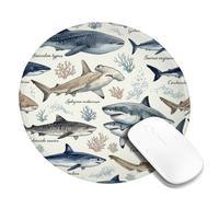 Marine Biology Shark Illustration Sharks Watercolor Small Mouse Pad