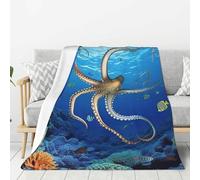 Marine Biology Throw Blanket Ultra Soft Cozy Fleece Blanket Lightweight Warm Bed Blanket All Season for Home Living Room Sofa Couch Bed 50"X40"