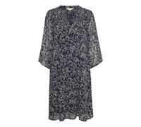 Marine Blue Patterned Dress XS
