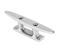 Marine Boat Cleats, 4 Inch Stainless Steel Boat Cleat Boat Dock Cleats Flat Top Hollow Base Cleat for Marine Yacht(2Pcs)