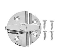 Marine Boat Door Catch Latch, 316 Stainless Steel Door Latch, 58mm Semicircle Diameter, Turn Button Twist Catch Latch for Boat and Many External Cabinet Applications