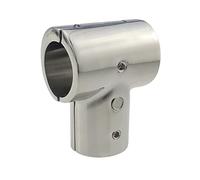 Marine Boat Handrail Fittings 22mm/25mm 90 Degree Deck Hand Rail Connector Tee/T Split Tube Connector 316 Stainless Steel Yacht Replacement Hardware (1 pc, 22mm(7/8"))
