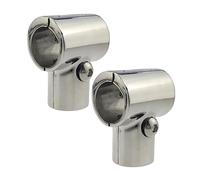 Marine Boat Handrail Fittings 22mm 90 Degree Deck Hand Rail Connector Tee/T Split Tube Connector 316 Stainless Steel Yacht Replacement Hardware, 2 pcs