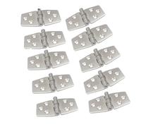 Marine Boat Hatch Hinges, Boat Hinge 10Pcs Boat Hinge Stainless Steel Strap Door/Window/Cabinet/Deck Flush Mount for Marine Yacht RV Camper Marine Accessories