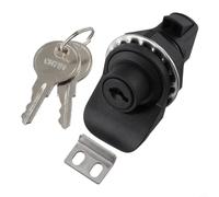 Marine Boat Latch Lock for Tool Box Electronic Box | Metal and plastic build, saltwater resistant, secure push-button action, fits marine radio boxes