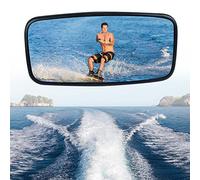 Marine Boat Mirror 7 x 14 inches, Universal Boat Rear View Mirror, Convex Rear View Mirror for Boat and Ski Runabout Boats Pontoon Mirrors Multi-angle Adjustment