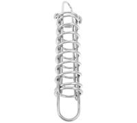 Marine Boat Mooring Spring Shock Absorber for Yachts, Stainless Steel | Dock Line Dampener, 12.60x2.36 Inch Size, Silver Finish, Impact Protection and Fatigue Resistance
